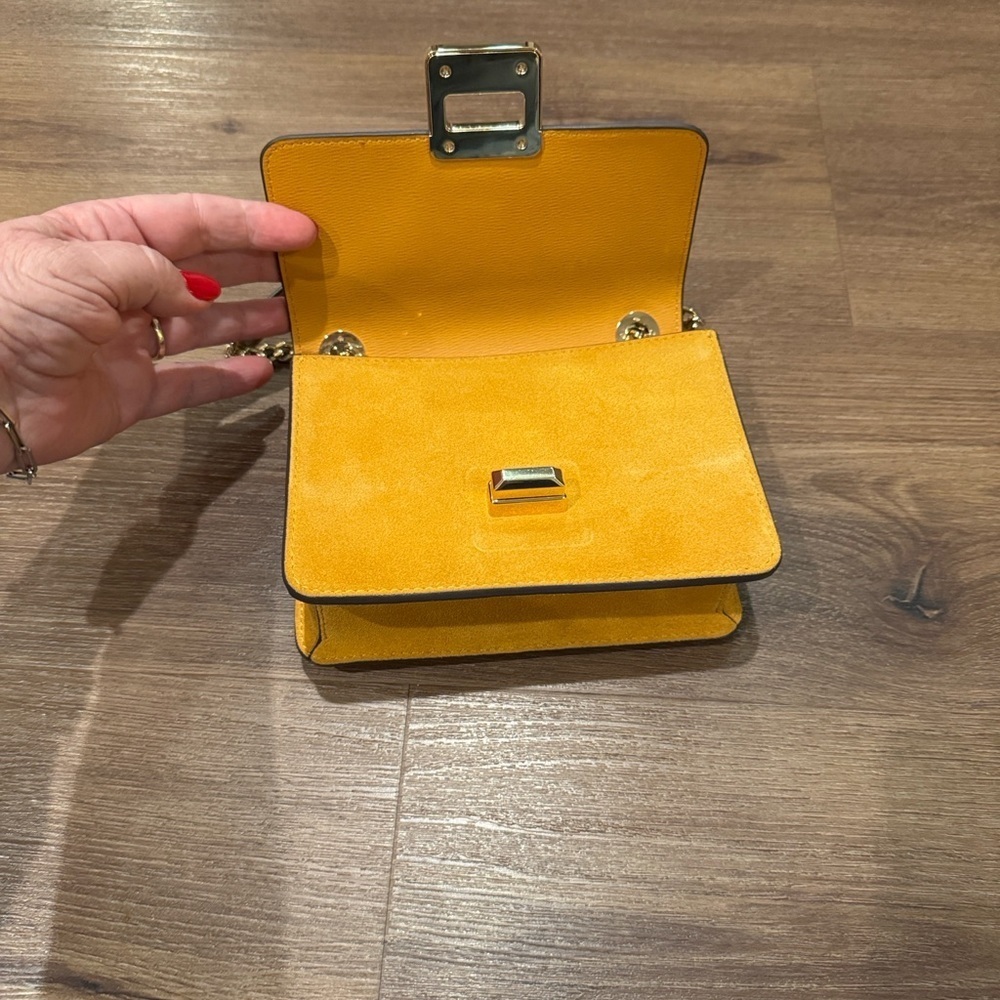Kate Spade PHOEBE SUEDE TURNLOCK MINI FLAP CROSSBODY - Picture 8 of 11